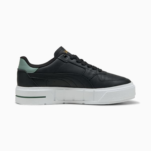 Zapatillas Cali Court Cuero para mujer, PUMA Black-Green Moon, large-ARG