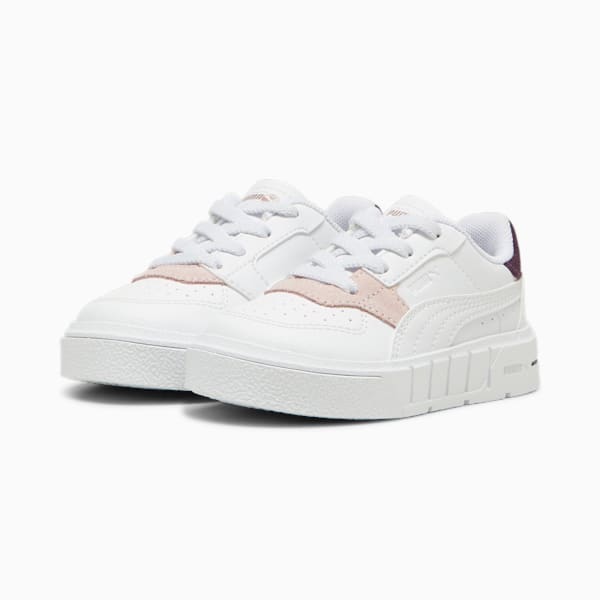 Cali Court Match Toddlers' Sneakers, PUMA White-Midnight Plum, large-ZAF
