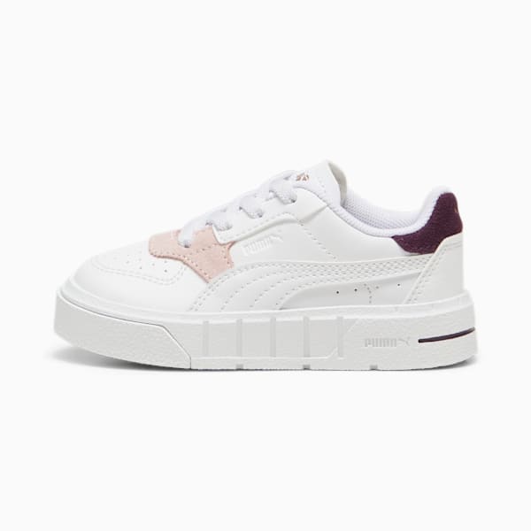 Cali Court Match Toddlers' Sneakers, PUMA White-Midnight Plum, large-ZAF