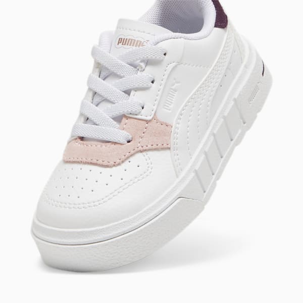Cali Court Match Toddlers' Sneakers, PUMA White-Midnight Plum, large-ZAF