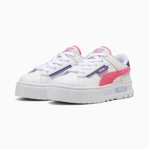 Mayze Crashed Kids' Sneakers, PUMA White-Magic Rose, large-ZAF