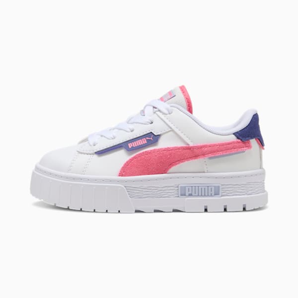 Mayze Crashed Kids' Sneakers, PUMA White-Magic Rose, large-ZAF