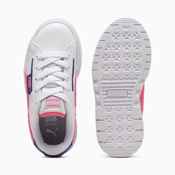 Mayze Crashed Kids' Sneakers, PUMA White-Magic Rose, large-ZAF