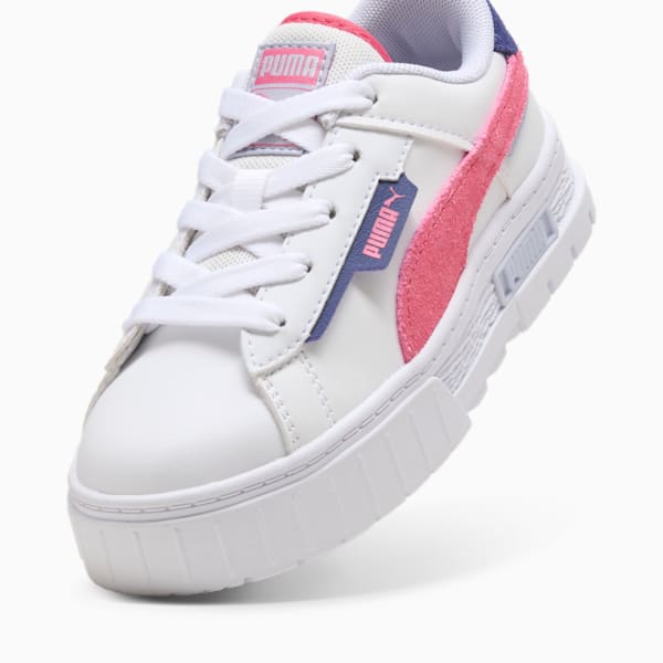 Mayze Crashed Kids' Sneakers, PUMA White-Magic Rose, large-ZAF