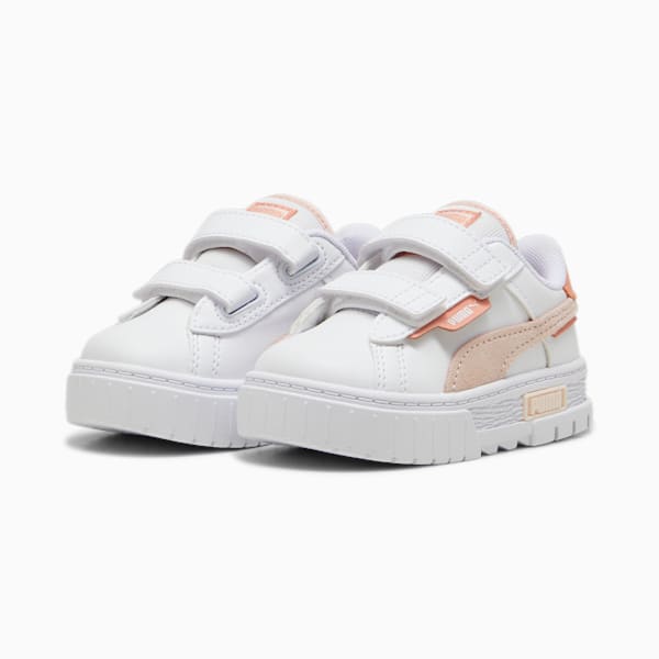 Mayze Crashed Toddlers' Sneakers, PUMA White-Island Pink, large-ZAF