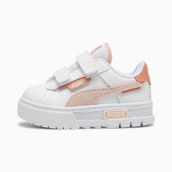 Mayze Crashed Toddlers' Sneakers, PUMA White-Island Pink, large-ZAF