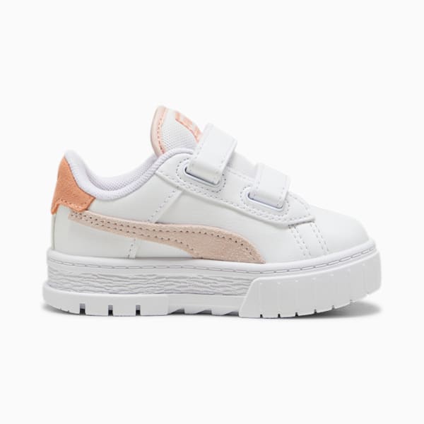 Mayze Crashed Toddlers' Sneakers, PUMA White-Island Pink, large-ZAF