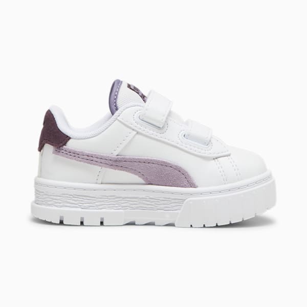 Mayze Crashed Toddlers' Sneakers, PUMA White-Pale Plum, large-ZAF