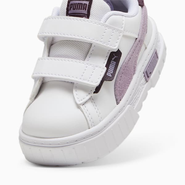Mayze Crashed Toddlers' Sneakers, PUMA White-Pale Plum, large-ZAF