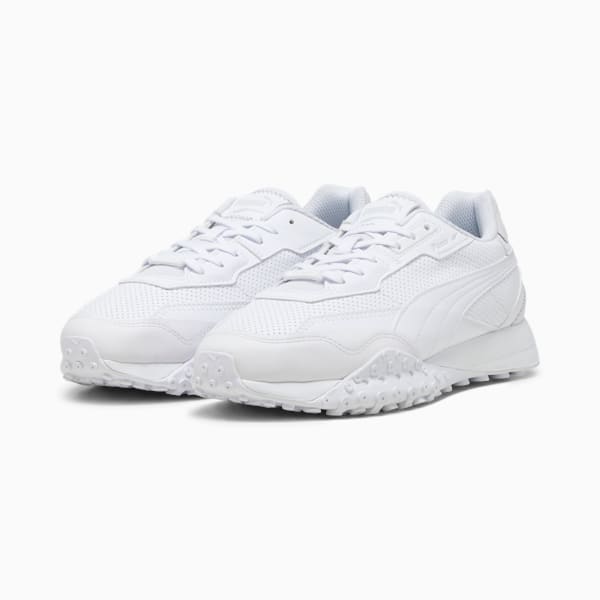 Tenis de cuero Blktop Rider, PUMA White-Glacial Gray, large-MEX
