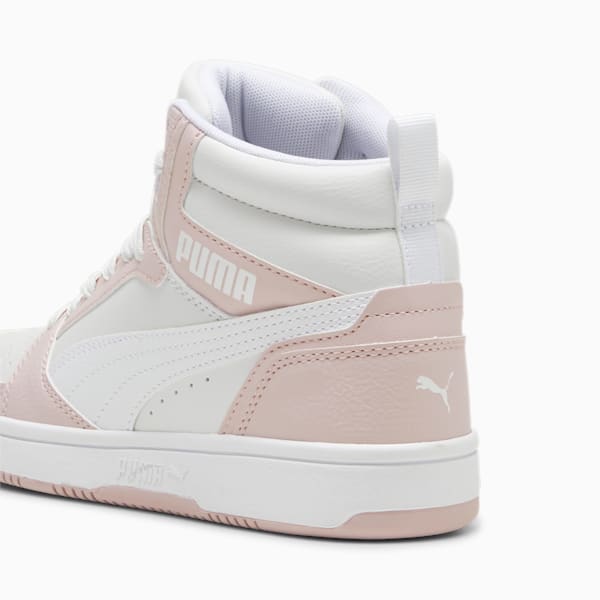 Tenis Rebound V6 Mid para adolescentes, Mauve Mist-PUMA White, large-MEX