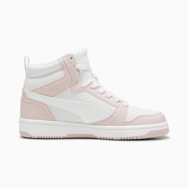 Tenis Rebound V6 Mid para adolescentes, Mauve Mist-PUMA White, large-MEX
