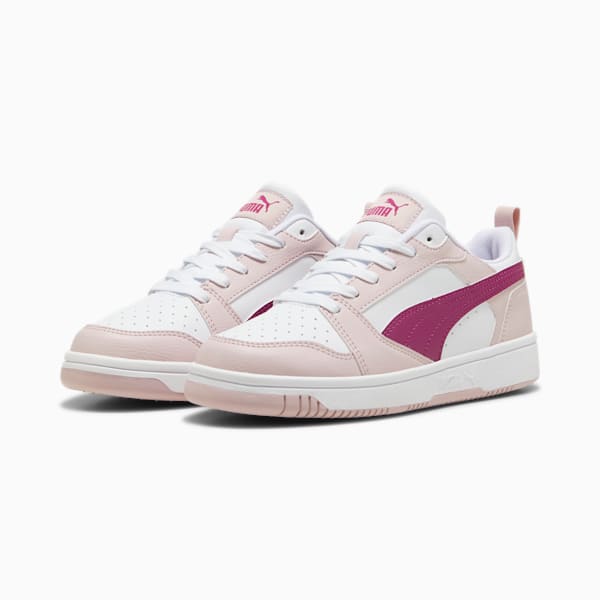 Tenis Rebound V6 Lo para adolescentes, Mauve Mist-Magenta Gleam-PUMA White, large-MEX