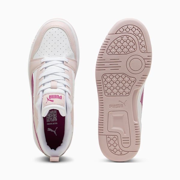 Tenis Rebound V6 Lo para adolescentes, Mauve Mist-Magenta Gleam-PUMA White, large-MEX