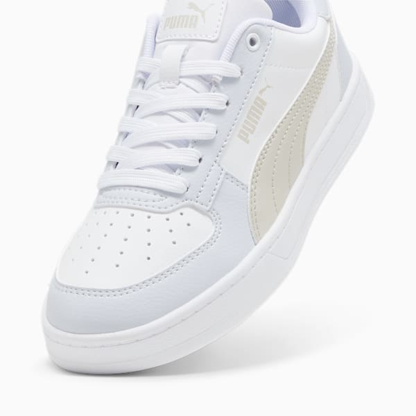 PUMA Caven 2.0 Youth Sneakers, PUMA White-Desert Dust-Silver Mist, large-ZAF