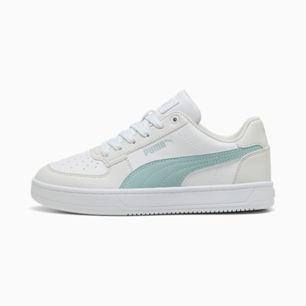 PUMA Caven 2.0 Youth Sneakers, Feather Gray-Modern Mint-PUMA White, large-ZAF