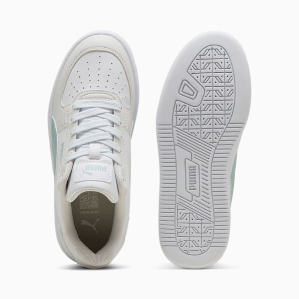 PUMA Caven 2.0 Youth Sneakers, Feather Gray-Modern Mint-PUMA White, large-ZAF