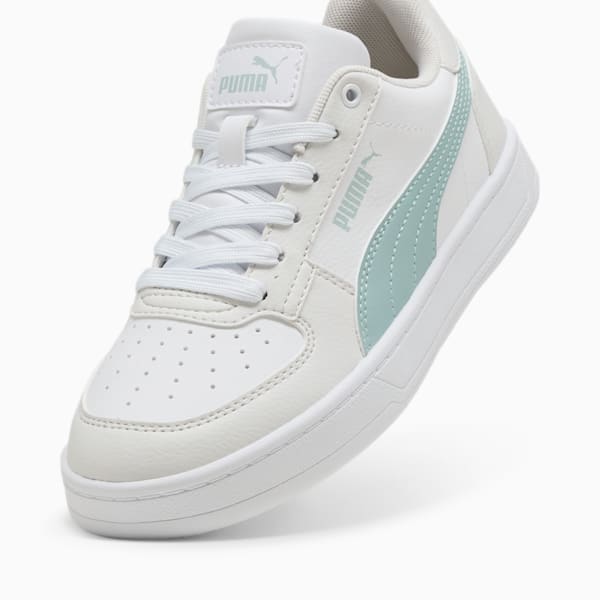 PUMA Caven 2.0 Youth Sneakers, Feather Gray-Modern Mint-PUMA White, large-ZAF