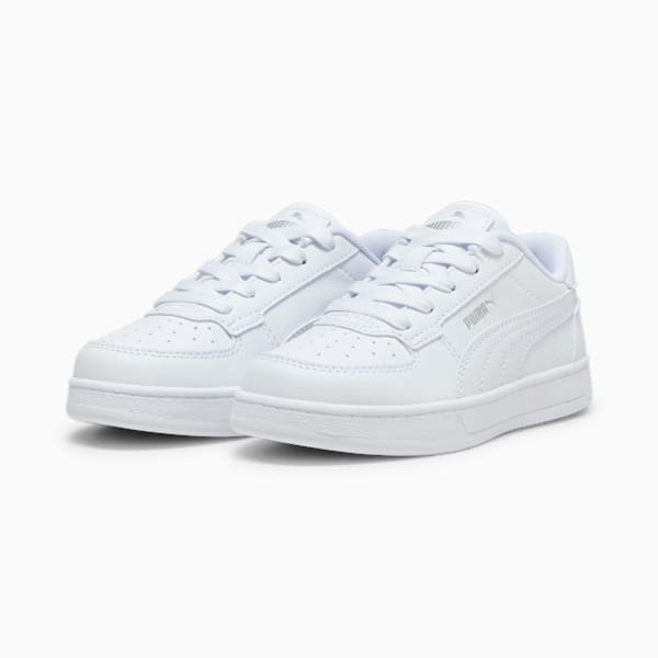 Puma Caven 2.0 Kids Sneakers, PUMA White-PUMA Silver-PUMA Black, large-ZAF