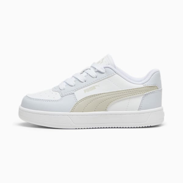 Puma Caven 2.0 Kids Sneakers, PUMA White-Desert Dust-Silver Mist, large-ZAF