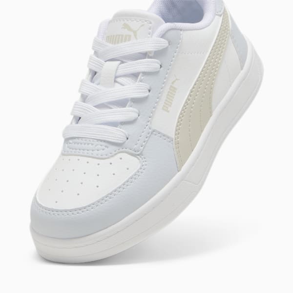 Puma Caven 2.0 Kids Sneakers, PUMA White-Desert Dust-Silver Mist, large-ZAF
