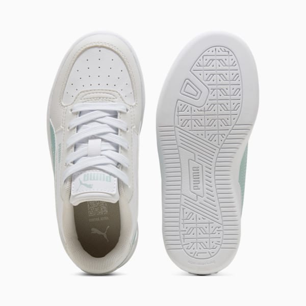 Puma Caven 2.0 Kids Sneakers, Feather Gray-Modern Mint-PUMA White, large-ZAF