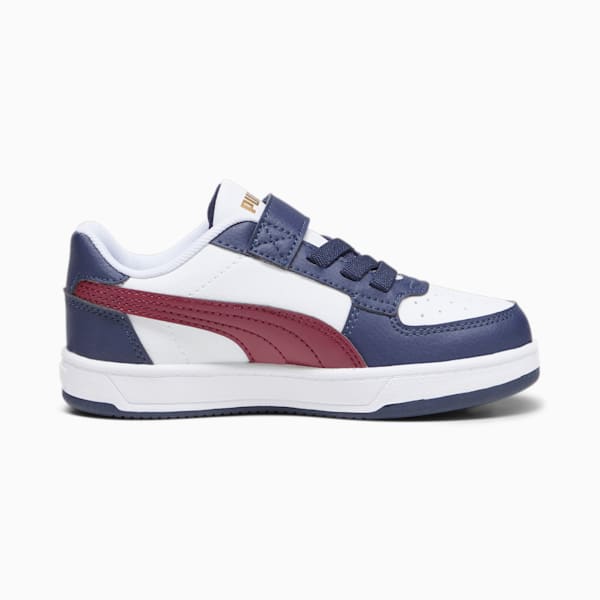 Zapatillas PUMA Caven 2.0 para niños, PUMA White-Dark Jasper-PUMA Navy-Gold, large-ARG