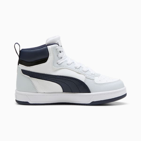 PUMA Caven 2.0 Mid Kids' Sneakers, PUMA White-Silver Mist-PUMA Black, large-ZAF