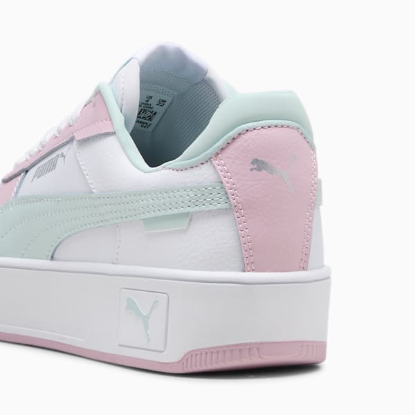 Carina Street Youth Sneakers, PUMA White-Peaceful Blue-Rose Mauve, large-ZAF