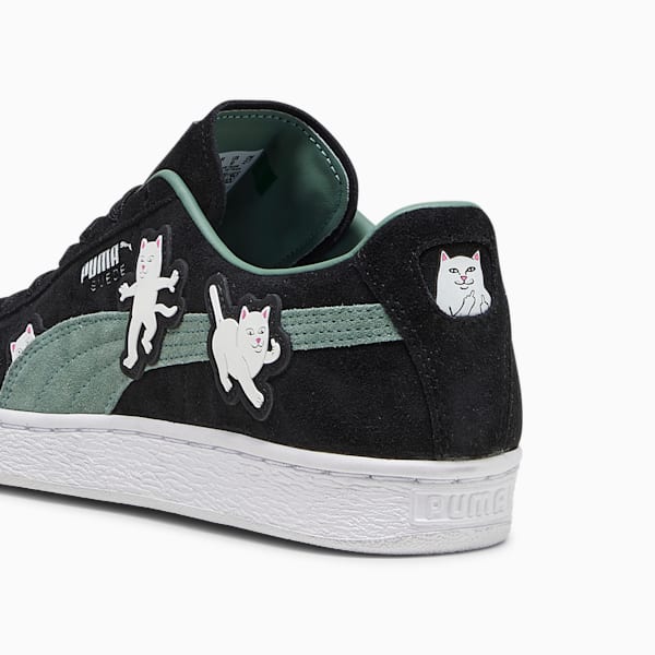 PUMA x RIPNDIP Suede Black Sneakers, PUMA Black-Eucalyptus, large-ZAF