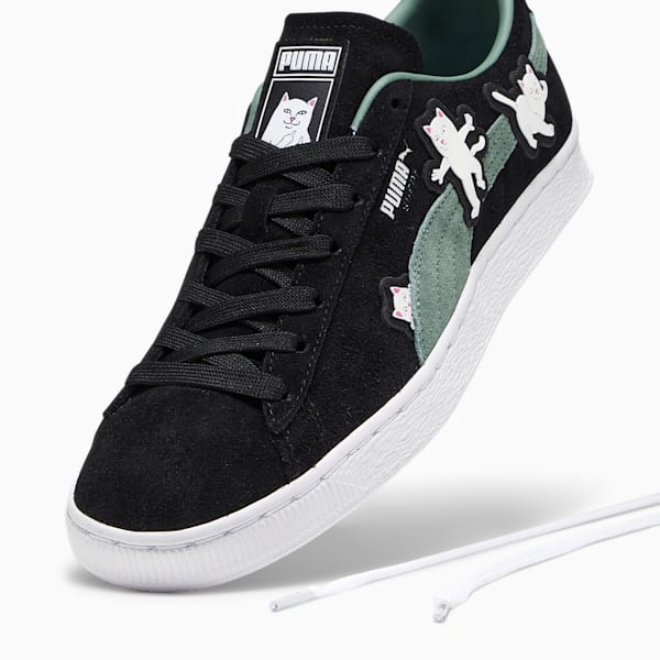 PUMA x RIPNDIP Suede Black Sneakers, PUMA Black-Eucalyptus, large-ZAF