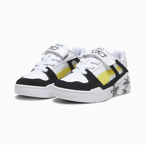 Tenis deportivos para niños Slipstream PUMA x SPONGEBOB SQUAREPANTS, PUMA White-PUMA Black, large-MEX