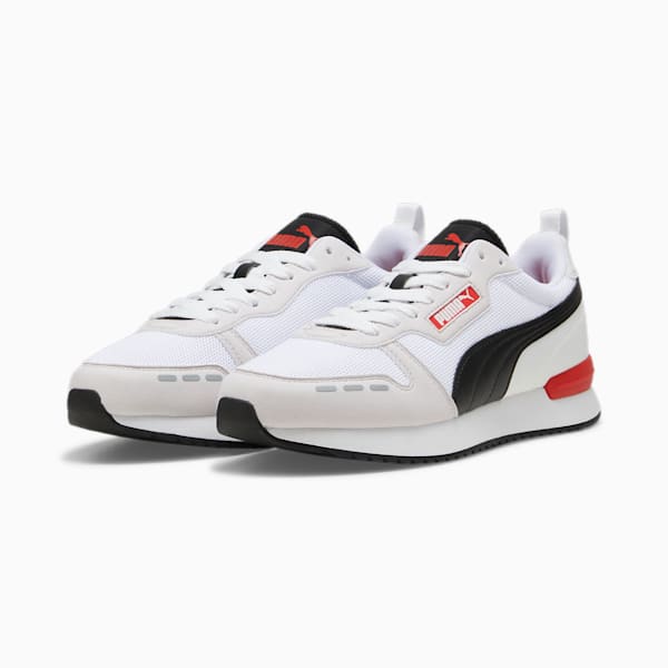 PUMA R78 Sneakers, Feather Gray-PUMA Black-Vapor Gray, large-ZAF