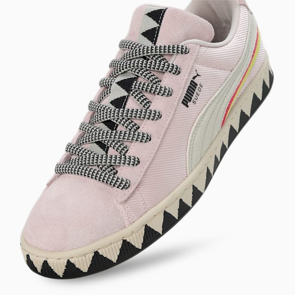 PUMA x lemlem Suede Women's Sneakers, Frosty Pink-Ghost Pepper, large-ZAF