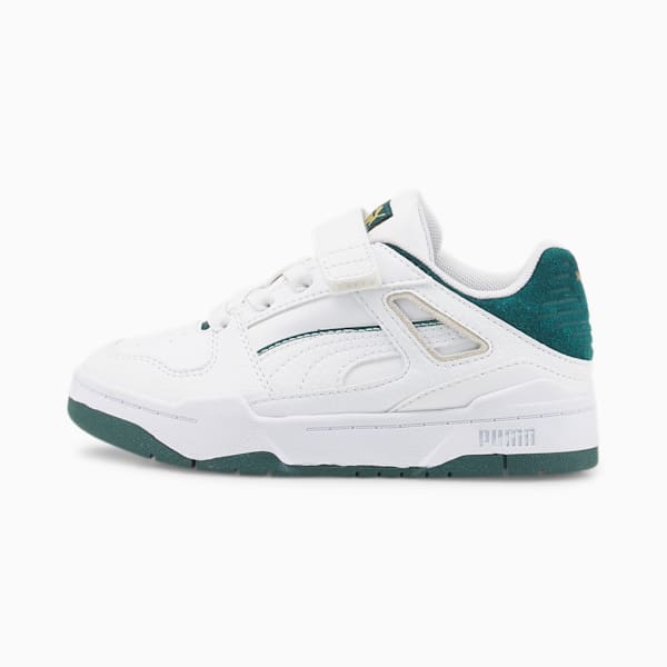 Zapatillas infantiles Slipstream, PUMA White-Varsity Green, large-ARG
