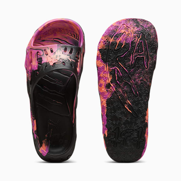 MB.03 Basketball Slides, PUMA Black-Deep Orchid-Fluro Peach Pes, large-MEX