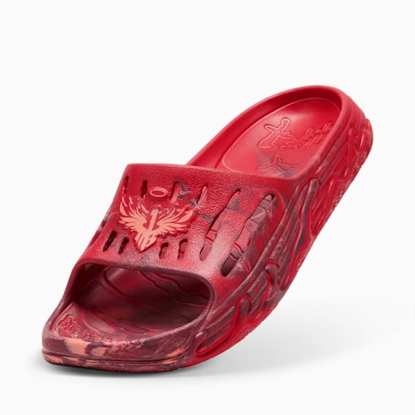 MB.03 Basketball Slides, For All Time Red-Fluro Peach Pes-Team Regal Red, large-MEX