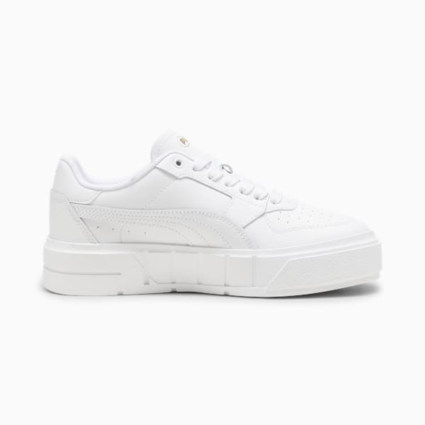 Tenis para jóvenes PUMA Cali Court de cuero, PUMA White-PUMA Gold, large-MEX