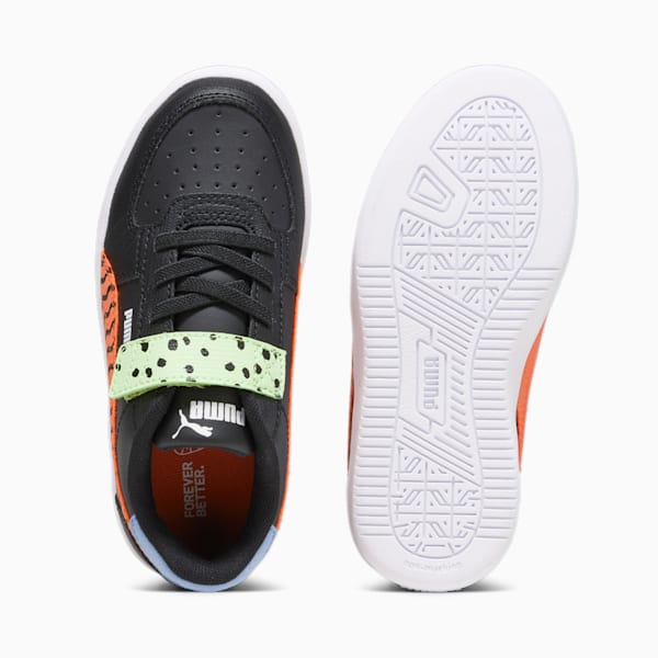 PUMA Caven 2.0 Mix Match Kids' Sneakers, PUMA Black-Hot Heat-Spring Fern-Blissful Blue-PUMA White, large-ZAF