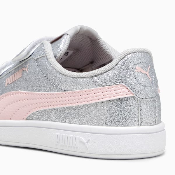 Tenis para niñas PUMASmash 3.0 Glitz Glam, Glacial Gray-Frosty Pink, large-MEX