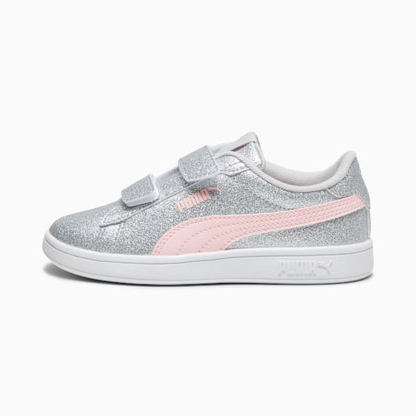 Tenis para niñas PUMASmash 3.0 Glitz Glam, Glacial Gray-Frosty Pink, large-MEX