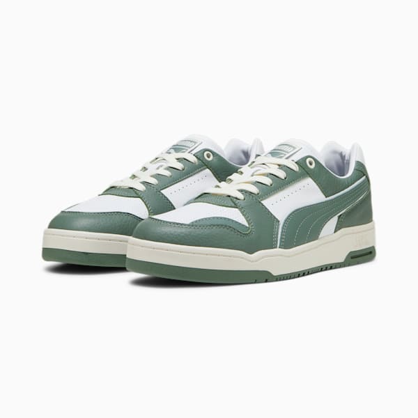 Slipstream Lo Vintage Sneakers, PUMA White-Eucalyptus, large-ZAF