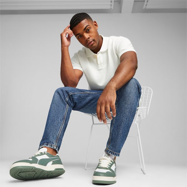 Slipstream Lo Vintage Sneakers, PUMA White-Eucalyptus, large-ZAF