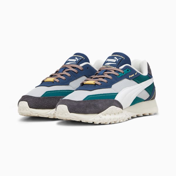 Blktop Rider PRM Sneakers, Ash Gray-Malachite, large-ZAF