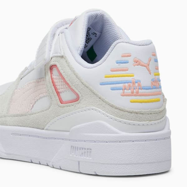 Zapatillas Slipstream Sweater para niñas, PUMA White-Warm White-Peach Smoothie, large-ARG