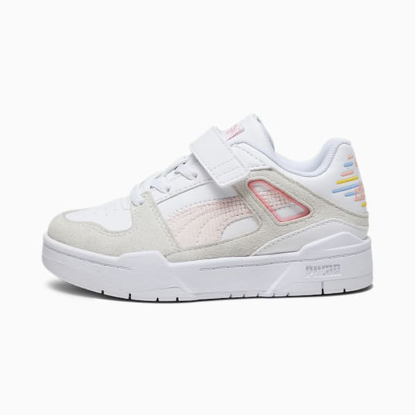 Zapatillas Slipstream Sweater para niñas, PUMA White-Warm White-Peach Smoothie, large-ARG