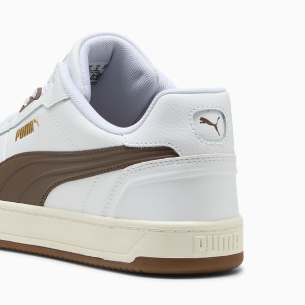 Puma Caven 2.0 Lux Unisex Sneakers, PUMA White-Flat Bronze-Gum, large-ZAF