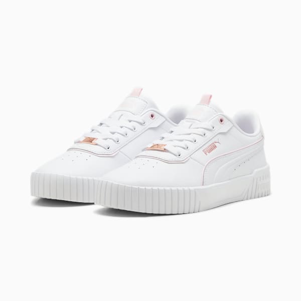 Carina 2.0 Lux Women's Sneakers, PUMA White-Whisp Of Pink-Rose Gold, large-ZAF