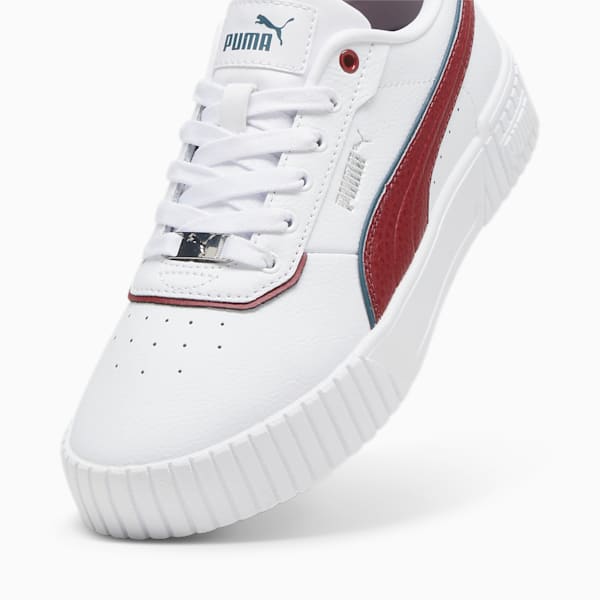 Carina 2.0 Lux Women's Sneakers, PUMA White-Intense Red-PUMA Silver, large-ZAF