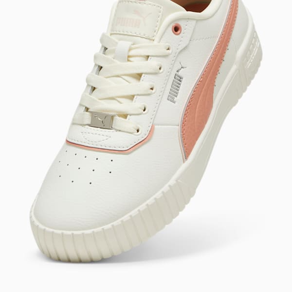 Zapatillas Carina 2.0 Lux para mujer, Warm White-Deeva Peach-PUMA Silver, large-ARG